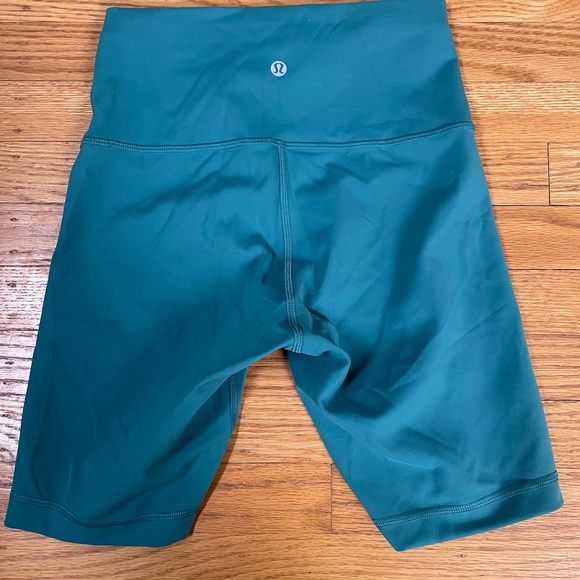 lululemon athletica Pants - lululemon athletica Teal Bike Shorts 8”